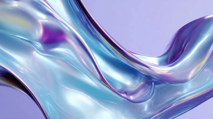 abstract-flowing-metallic-ribbon-with-iridescent-blue-purple-gradient-soft-background